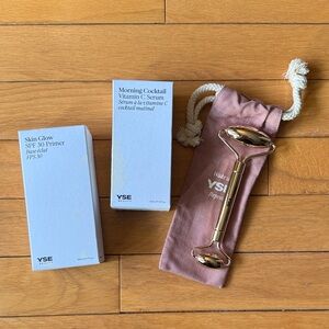 Yves Saint Laurent Skincare Set with Gold Roller